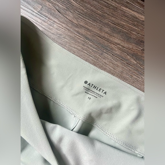 NWT! ATHLETA Endless High Rise Pant 10 Cacti Green Sage Office Slacks Pockets - Picture 4 of 6